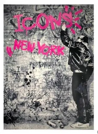 Zeefdruk Mr Brainwash - The Wall (Pink), 2012 