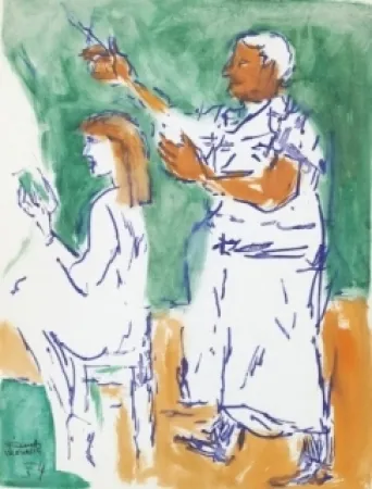 Geen Techniek Mualla - Femme chez le coiffeur