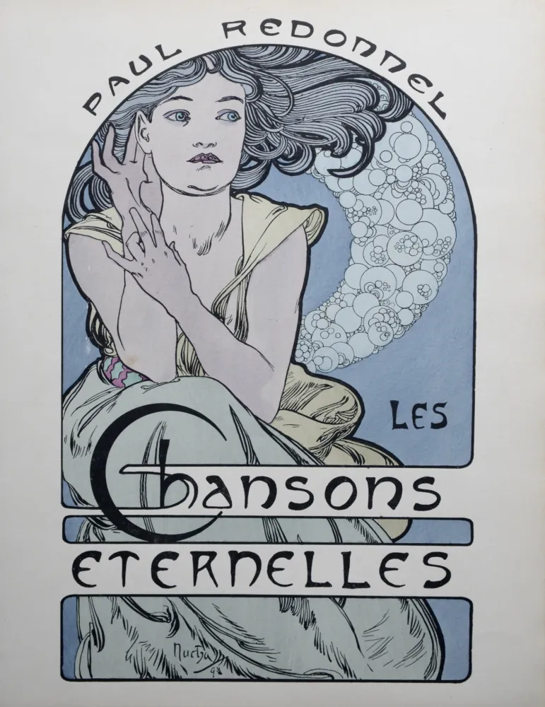 Lithografie Mucha - Chansons Eternelles, 1898