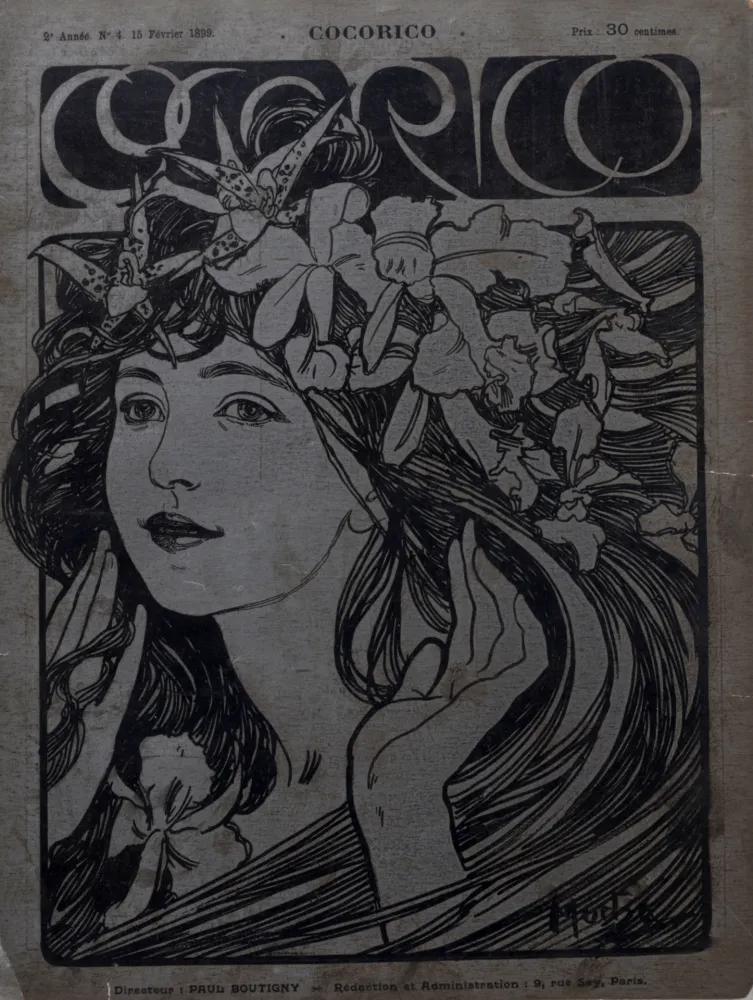 Lithografie Mucha - Cocorico