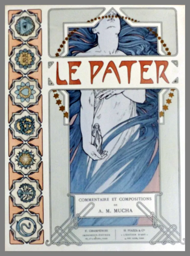 Lithografie Mucha - COUVERTURE ORIGINALE LE PATER
