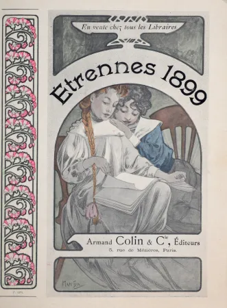 Lithografie Mucha - Etrennes 1899, 1899