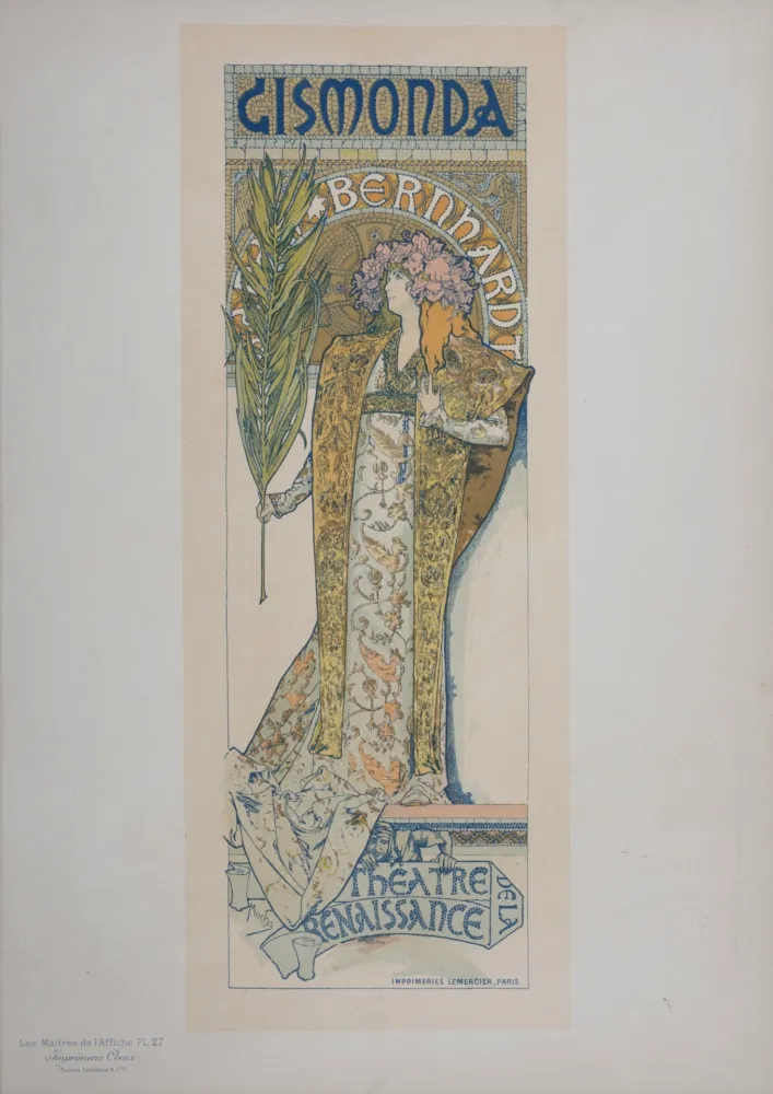 Lithografie Mucha - Gismonda - Les Maitres de L’Affiche, 1896