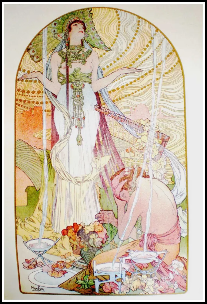 Lithografie Mucha - INCANTATION