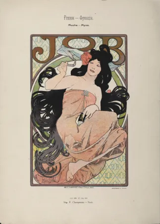 Lithografie Mucha - Job, 1897 -  Scarce original lithograph!