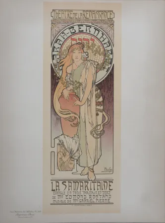 Lithografie Mucha - La Samaritaine (Sarah Bernhardt), Les Maitres de L’Affiche, 1899