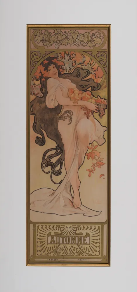 Lithografie Mucha - L'Automne