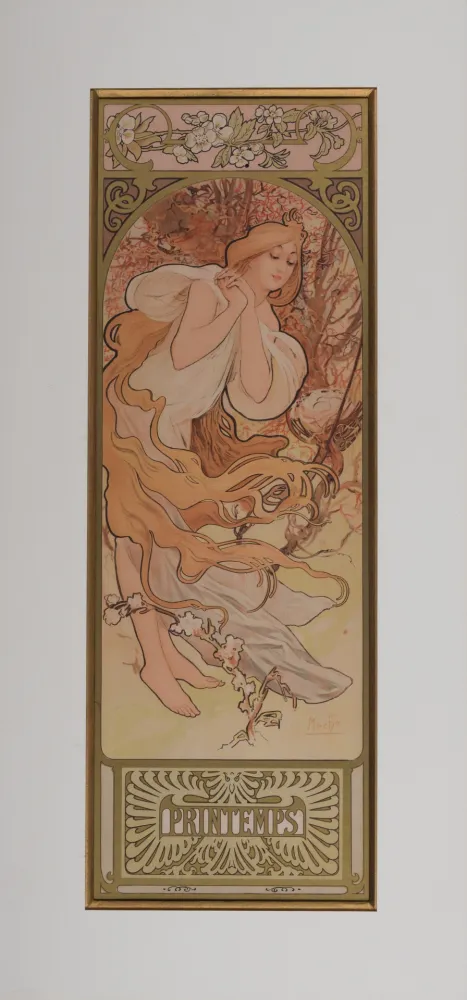 Lithografie Mucha - Le Printemps