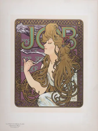 Lithografie Mucha - Les Maîtres de l' Affiche : Job, 1900