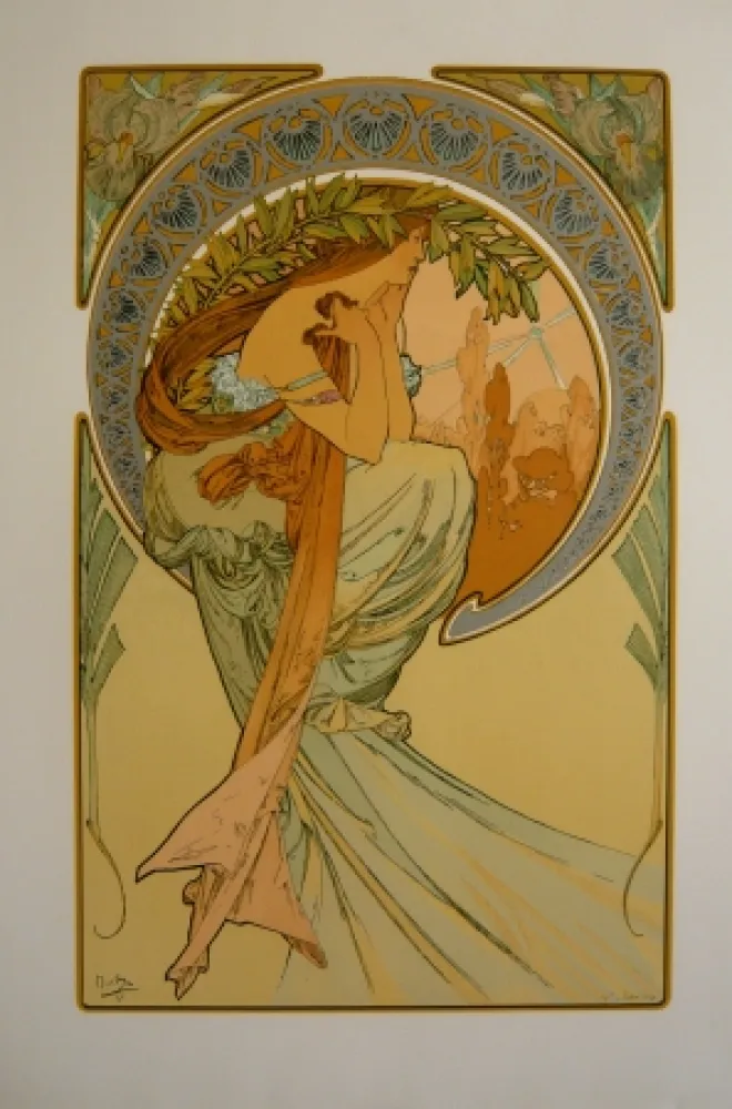 Lithografie Mucha - Les quatre saisons 2