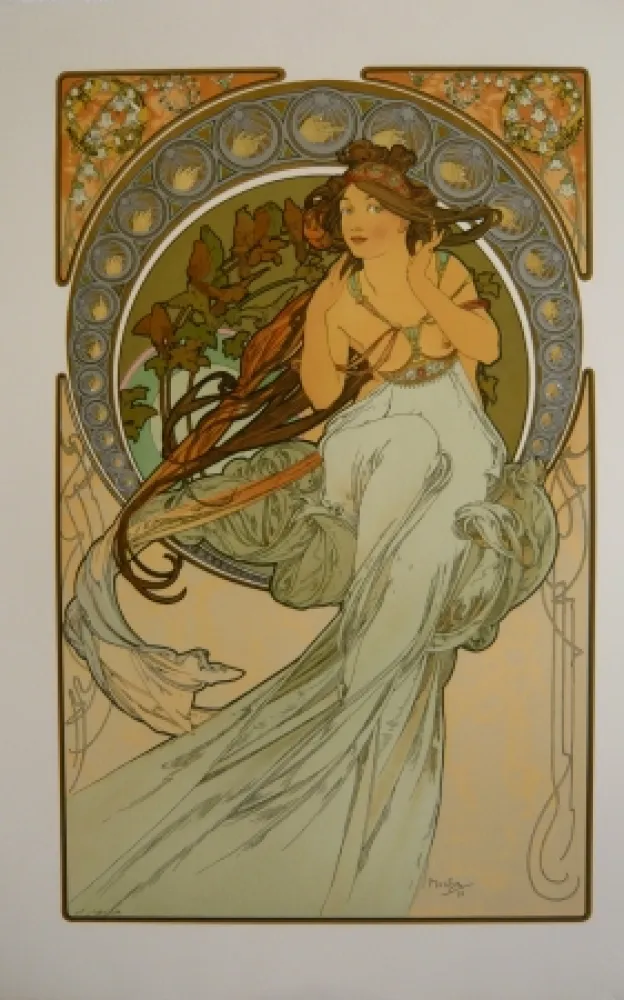 Lithografie Mucha - Les quatre saisons 3