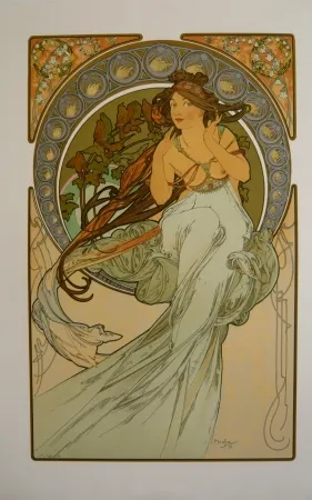 Lithografie Mucha - Les quatre saisons 3