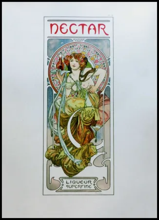 Lithografie Mucha - NECTAR