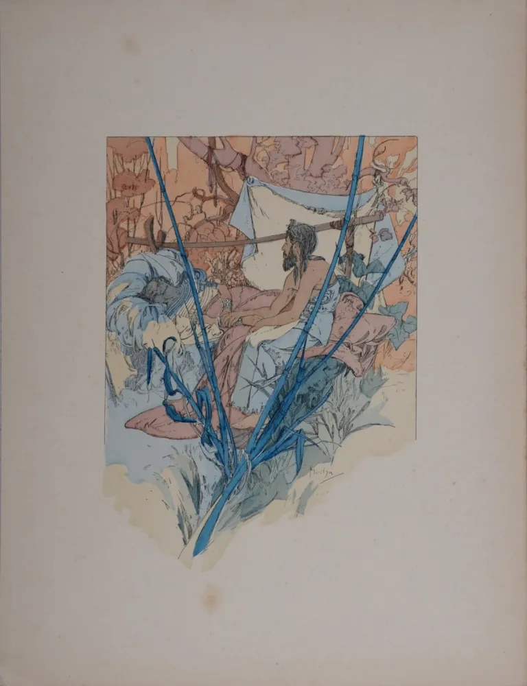 Lithografie Mucha - Rama, Poème dramatique en trois Actes