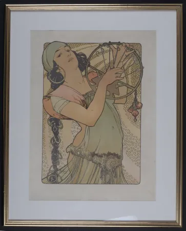 Lithografie Mucha - Salome, C. 1897 - Framed