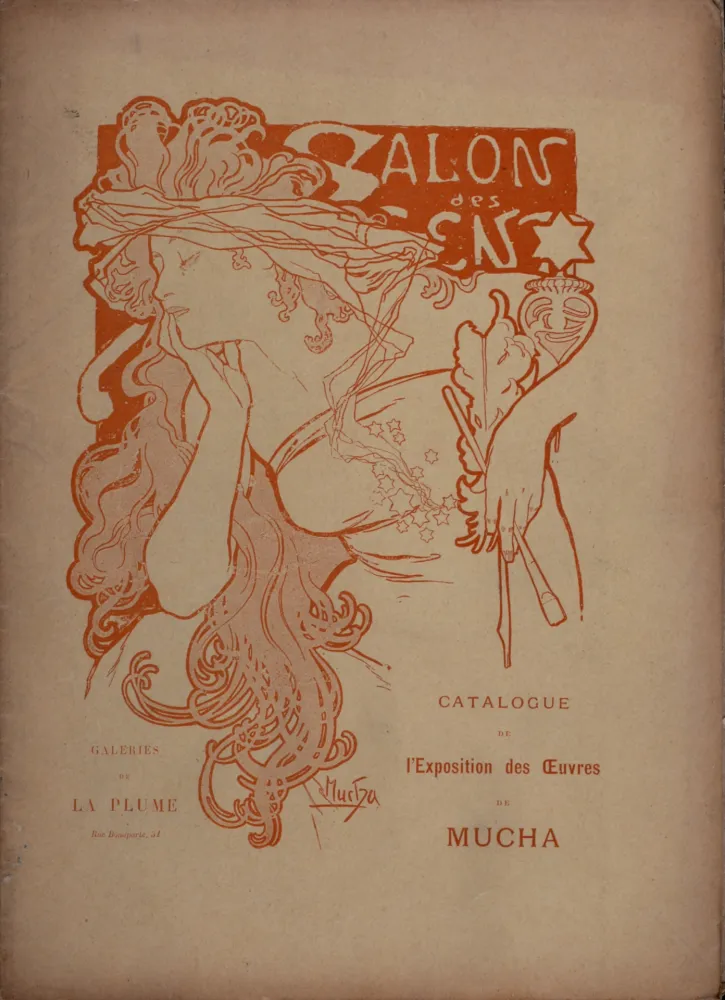 Geïllustreerd Boek Mucha - Salon des Cent, Exposition de l'œuvre de A. Mucha, 1897