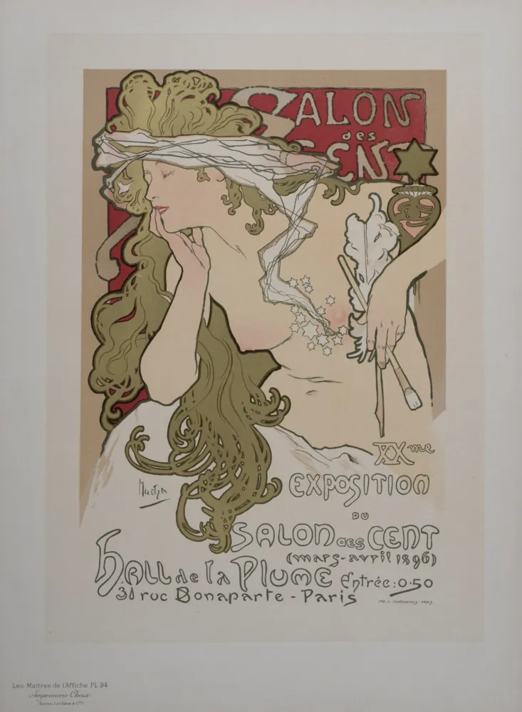 Lithografie Mucha - Salon des Cent, Les Maîtres de l' Affiche, 1897