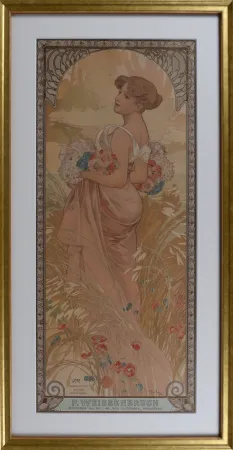 Lithografie Mucha - The Seasons : Summer, circa 1903