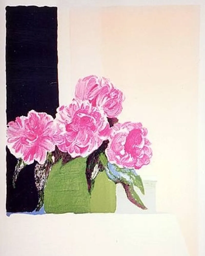 Lithografie Muhl - Pivoines