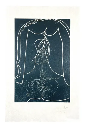 Houtsnede Müller - 13 FOIS ELLE ET MOI - BORNE