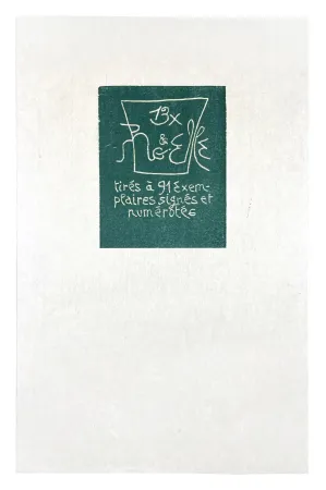 Houtsnede Müller - 13 FOIS ELLE ET MOI - COLOPHON II