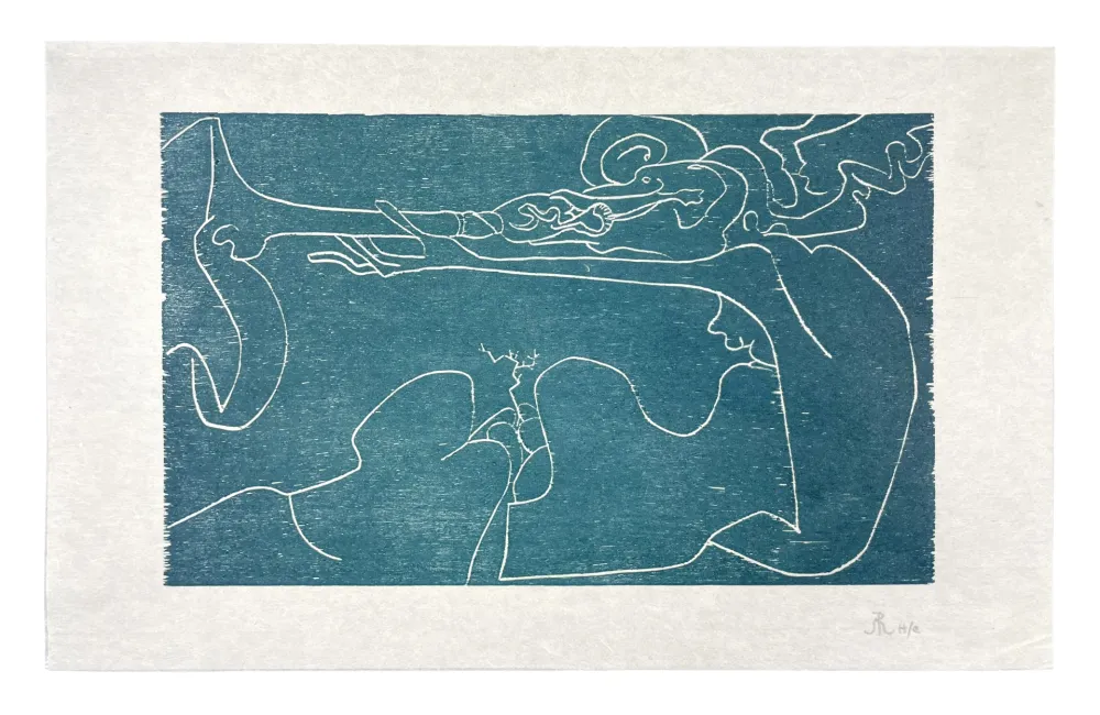 Houtsnede Müller - 13 FOIS ELLE ET MOI - FLÛTE