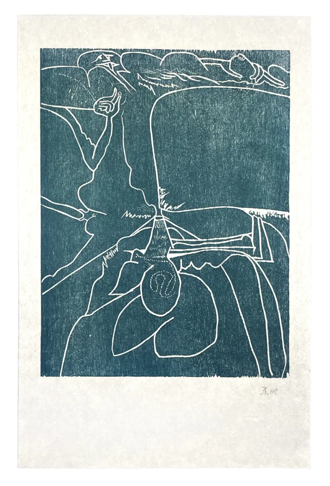 Houtsnede Müller - 13 FOIS ELLE ET MOI - LANGUE