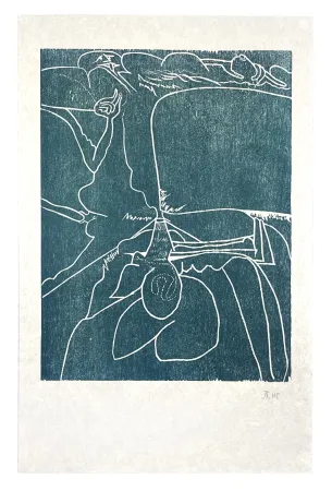 Houtsnede Müller - 13 FOIS ELLE ET MOI - LANGUE