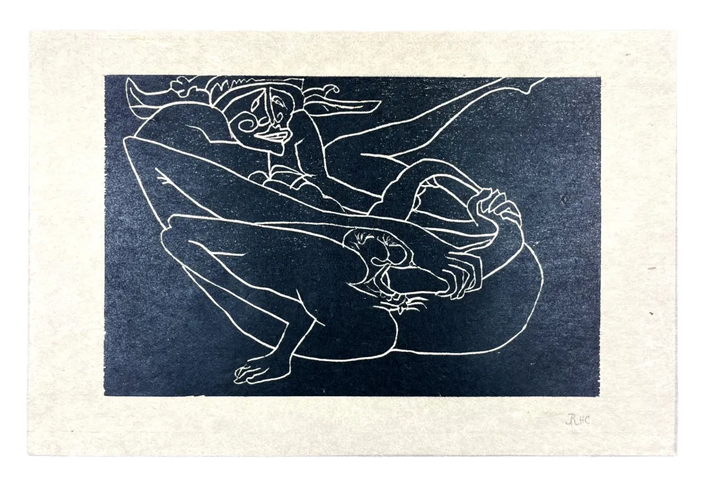 Houtsnede Müller - 13 FOIS ELLE ET MOI - PAZZO