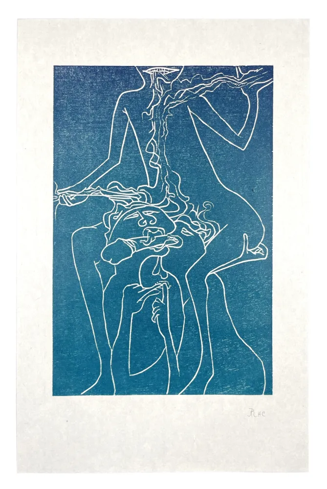 Houtsnede Müller - 13 FOIS ELLE ET MOI - SOEURS