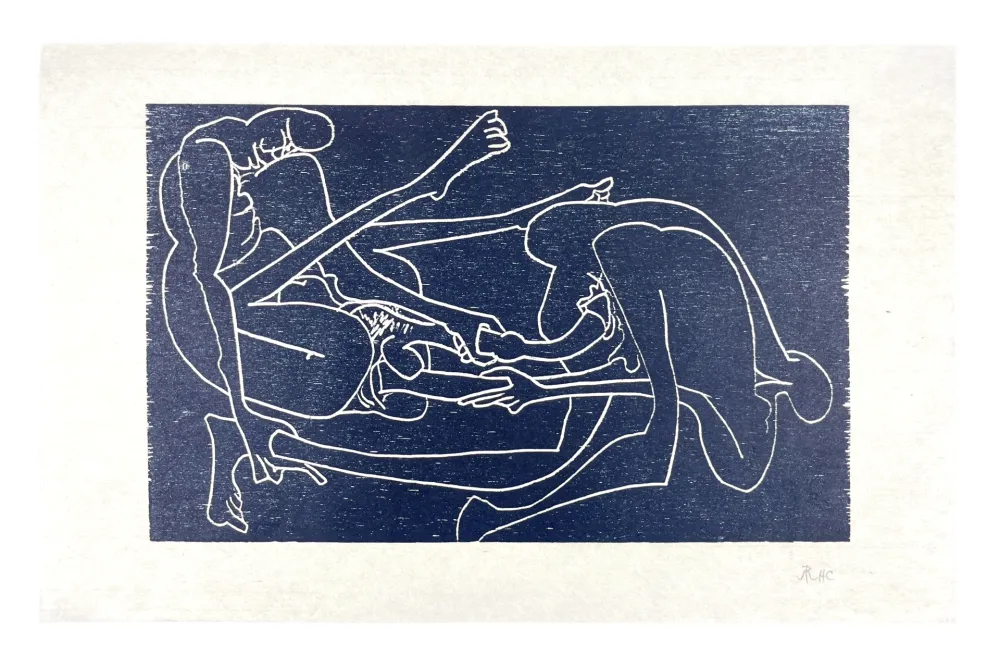 Houtsnede Müller - 13 FOIS ELLE ET MOI - TÊTE À TÊTE