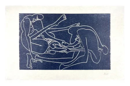 Houtsnede Müller - 13 FOIS ELLE ET MOI - TÊTE À TÊTE