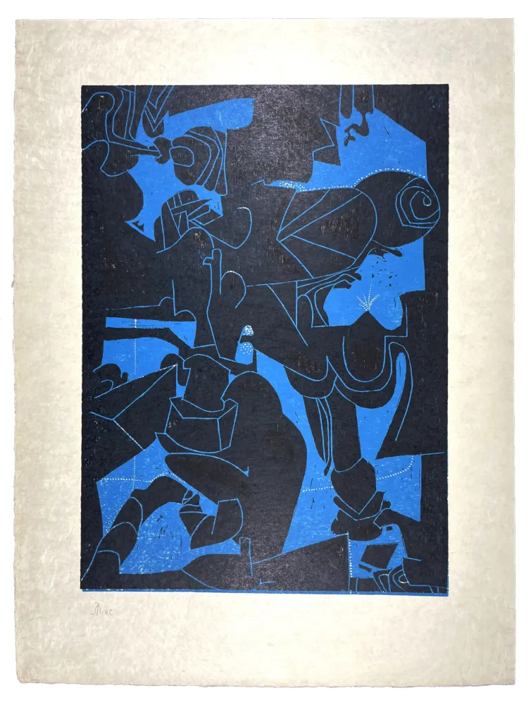 Houtsnede Müller - AUBE