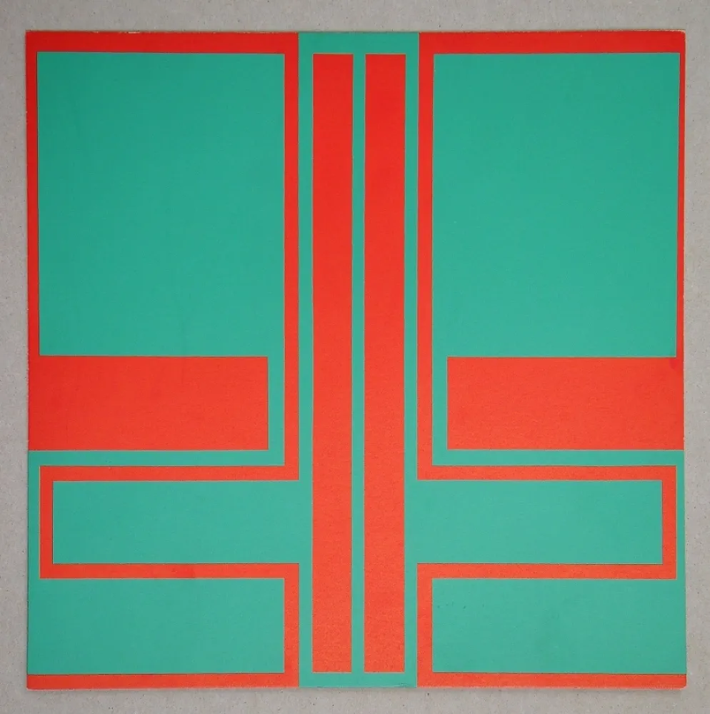 Zeefdruk Müller-Brittnau - Composition, 1966