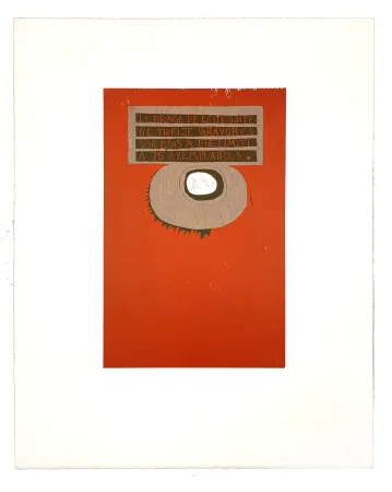 Houtsnede Müller - LIGNES MALIGNES - COLOPHON