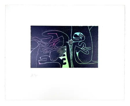 Houtsnede Müller - LIGNES MALIGNES - SERPENTS