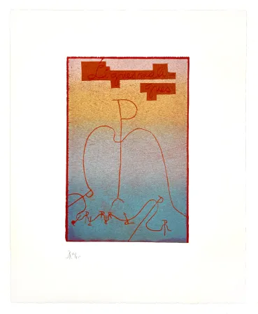 Houtsnede Müller - LIGNES MALIGNES - TITRE