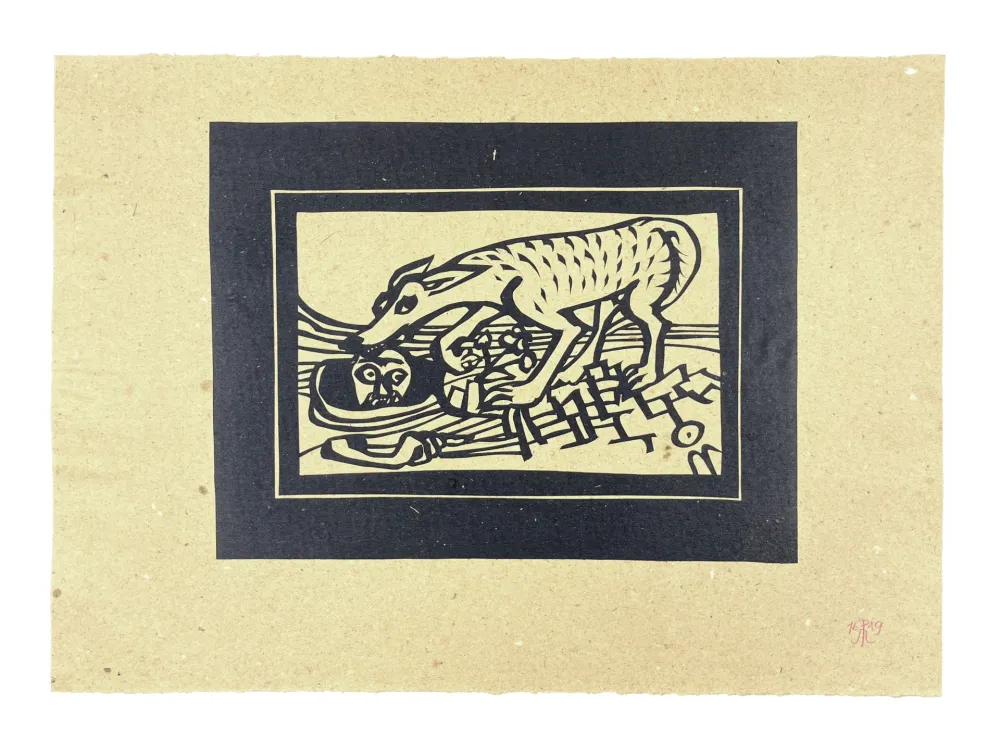 Houtsnede Müller - PUISATIER