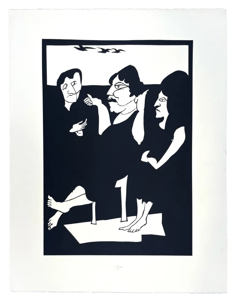 Houtsnede Müller - TROIS GRÂCES