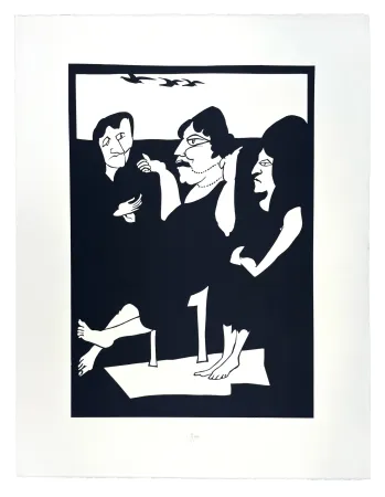 Houtsnede Müller - TROIS GRÂCES