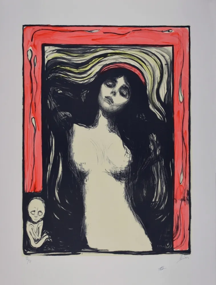 Lithografie Munch - La Madone / Madonna - 1895