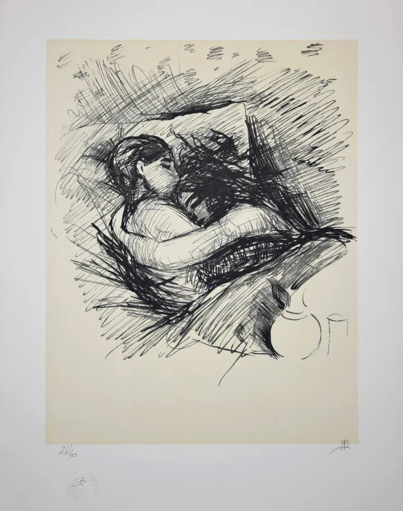 Lithografie Munch - Les Amoureux / Lovers - 1890