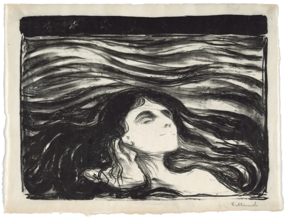 Lithografie Munch - On the waves of love