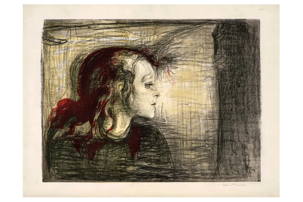 Lithografie Munch - The sick child (First Version)