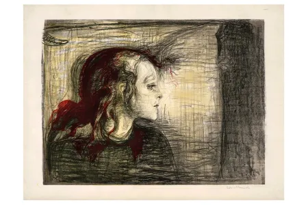 Lithografie Munch - The sick child (First Version)