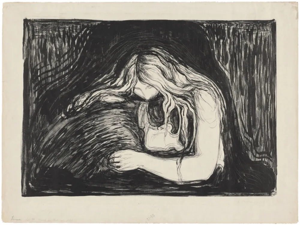 Lithografie Munch - Vampire II
