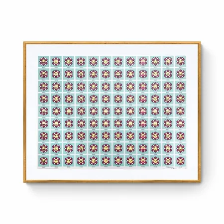 Zeefdruk Murakami - 108 Earthly Temptations