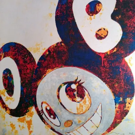Lithografie Murakami - And then, and then, and then (rust blue)