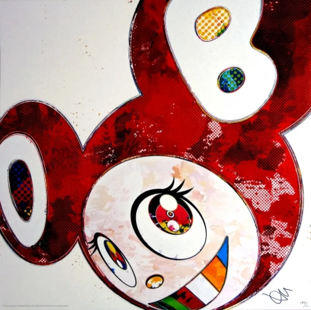Lithografie Murakami - And Then x6 (Vermilion: The superflat method)