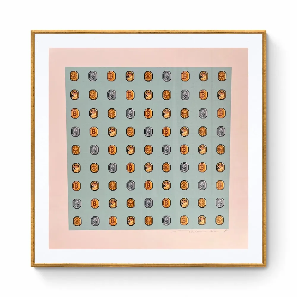 Zeefdruk Murakami - COIN and other Cryptocoins